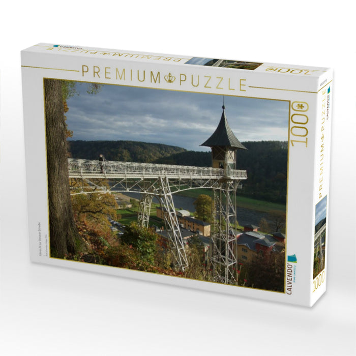 Fahrstuhl zur Ostrauer Scheibe - CALVENDO Foto-Puzzle'