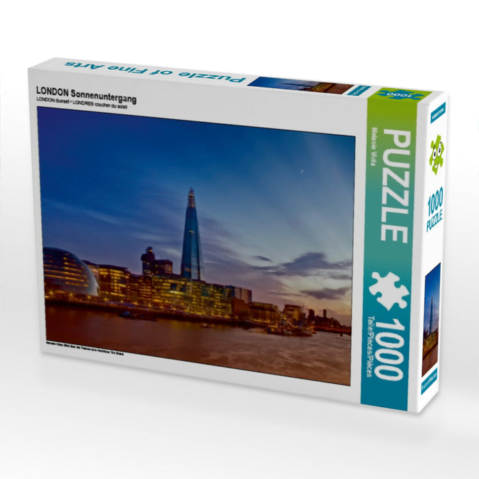LONDON Sonnenuntergang 1000 Teile Puzzle quer - CALVENDO Foto-Puzzle'