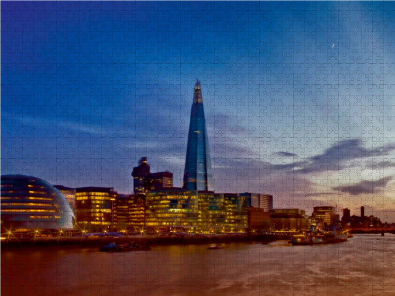 LONDON Sonnenuntergang 1000 Teile Puzzle quer - CALVENDO Foto-Puzzle'