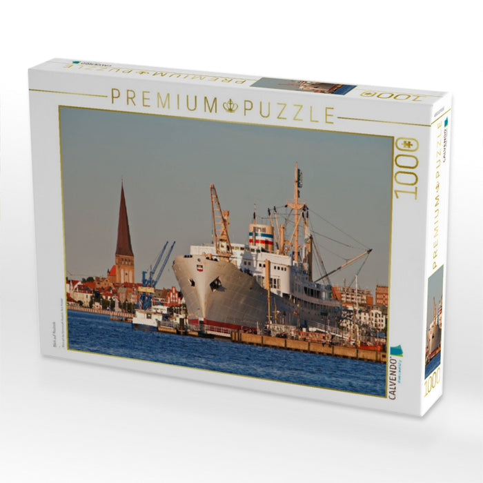 Blick auf Rostock - CALVENDO Foto-Puzzle'