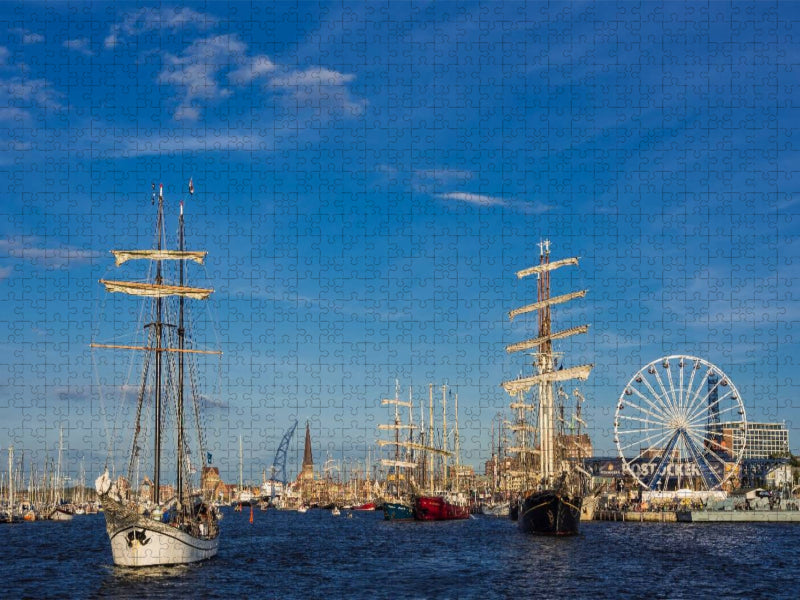 Segelschiffe auf der Hanse Sail - CALVENDO Foto-Puzzle'
