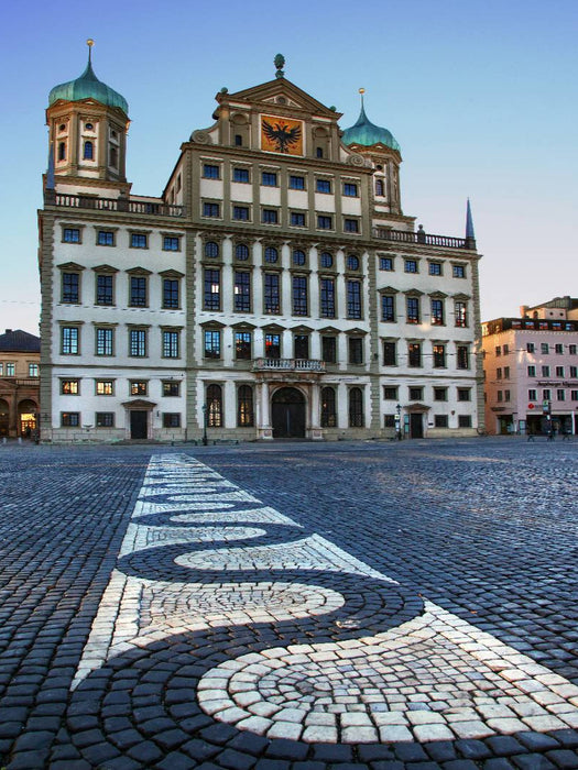 Rathaus, Augsburg, Deutschland - CALVENDO Foto-Puzzle'