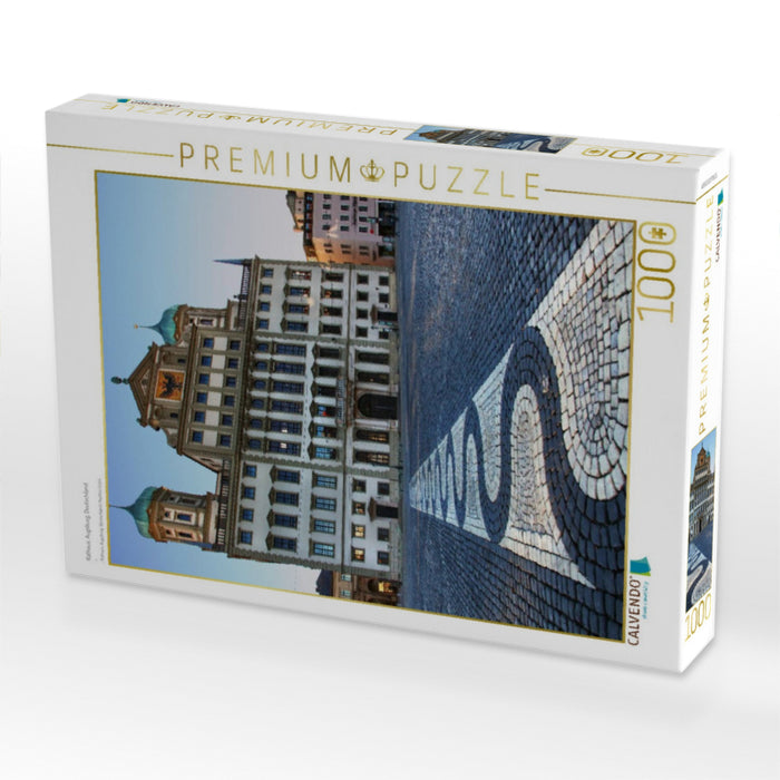 Rathaus, Augsburg, Deutschland - CALVENDO Foto-Puzzle'