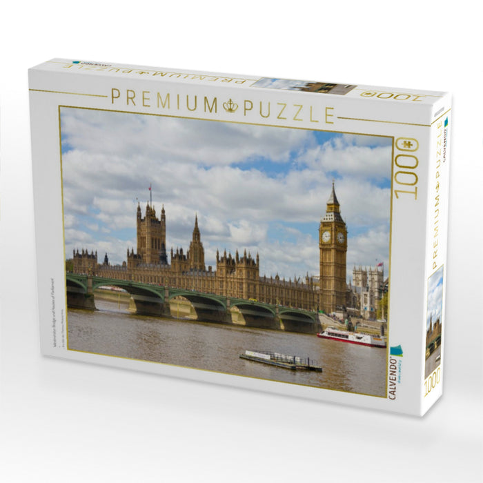 Westminster Bridge und Houses of Parliament - CALVENDO Foto-Puzzle'