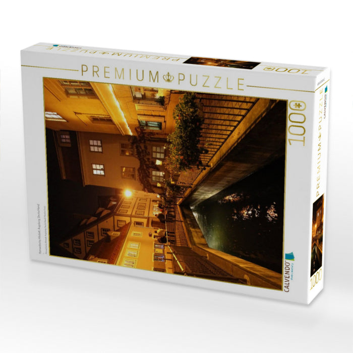 Romantische Altstadt, Augsburg, Deutschland - CALVENDO Foto-Puzzle'