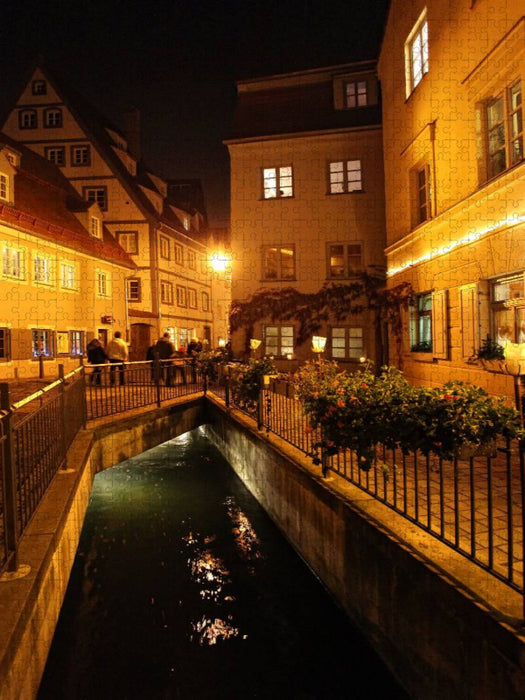 Romantische Altstadt, Augsburg, Deutschland - CALVENDO Foto-Puzzle'