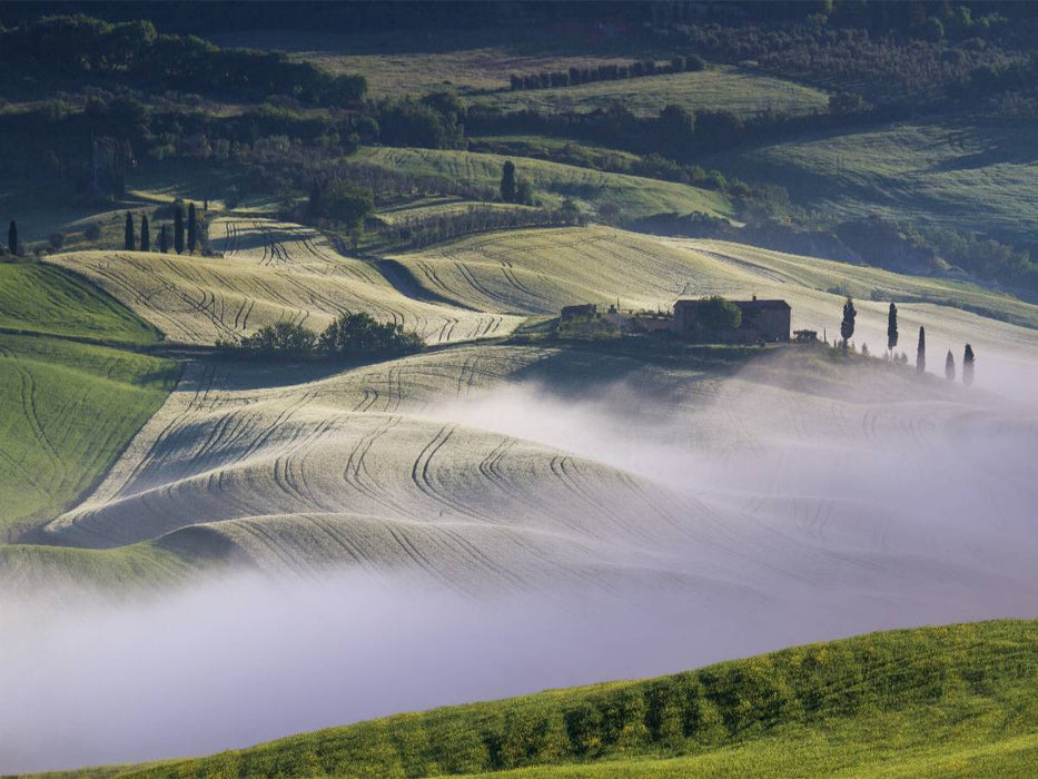 Gehöft im Val d'Orcia - CALVENDO Foto-Puzzle'