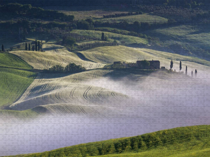 Gehöft im Val d'Orcia - CALVENDO Foto-Puzzle'