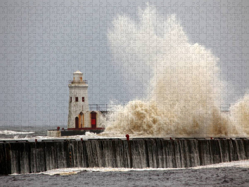 Wick Leuchtturm, Caithness, Schottland - CALVENDO Foto-Puzzle'