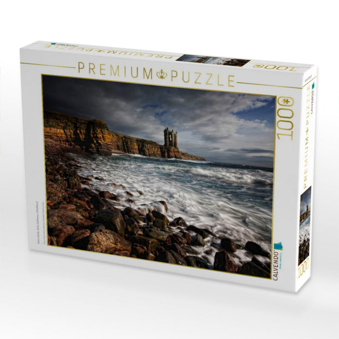 Keiss Castle, Wick, Caithness, Schottland - CALVENDO Foto-Puzzle'