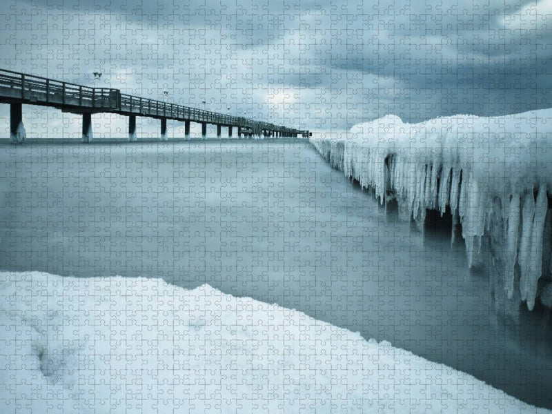 Winter an der Ostseeküste - CALVENDO Foto-Puzzle'