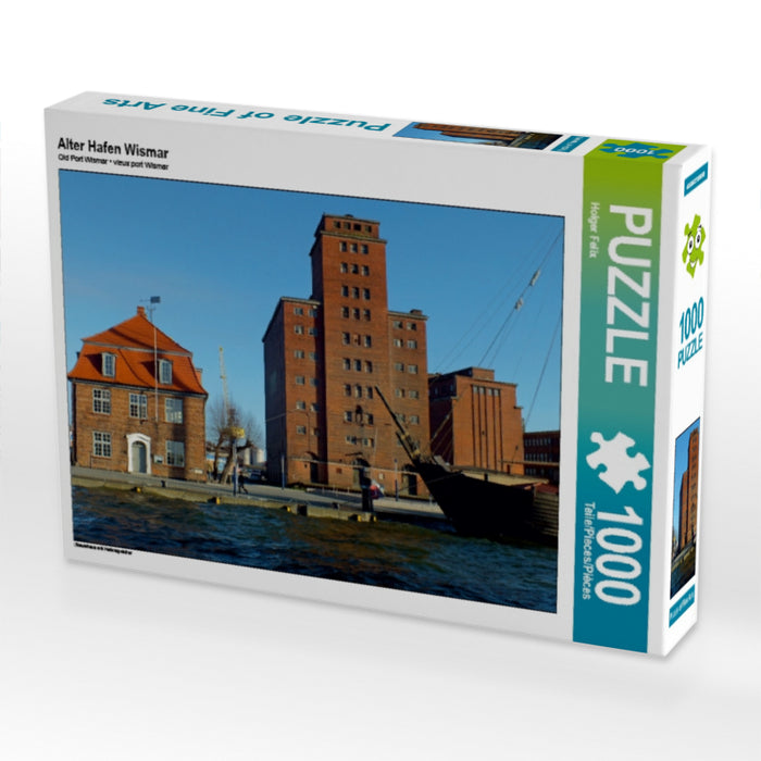 Alter Hafen Wismar 1000 Teile Puzzle quer - CALVENDO Foto-Puzzle'