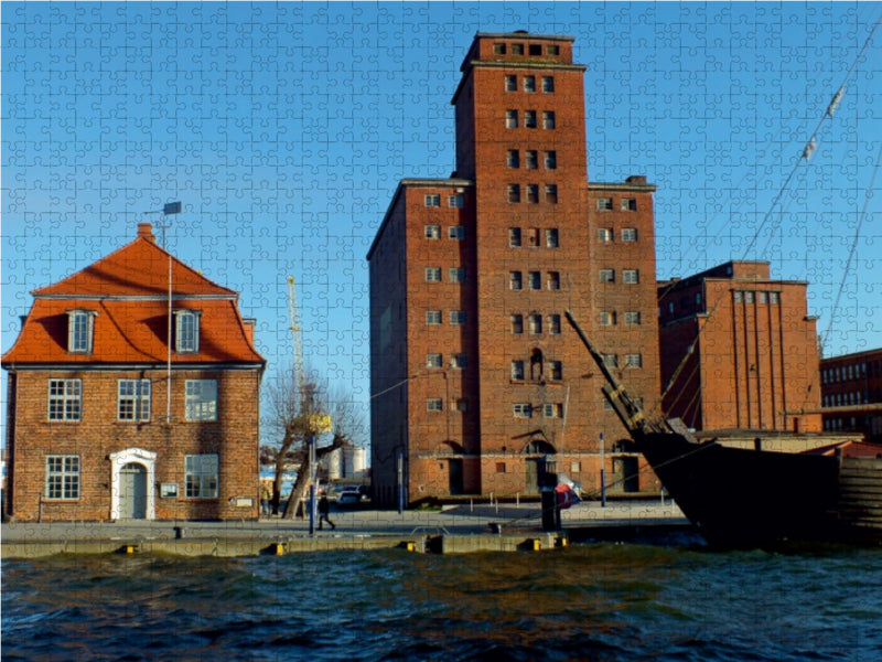 Alter Hafen Wismar 1000 Teile Puzzle quer - CALVENDO Foto-Puzzle'