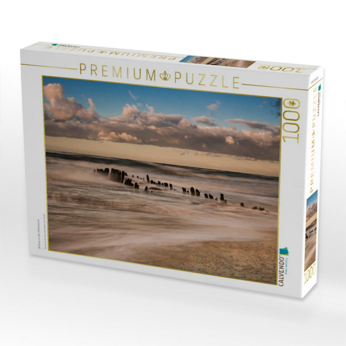 Buhnen an der Ostseeküste - CALVENDO Foto-Puzzle'
