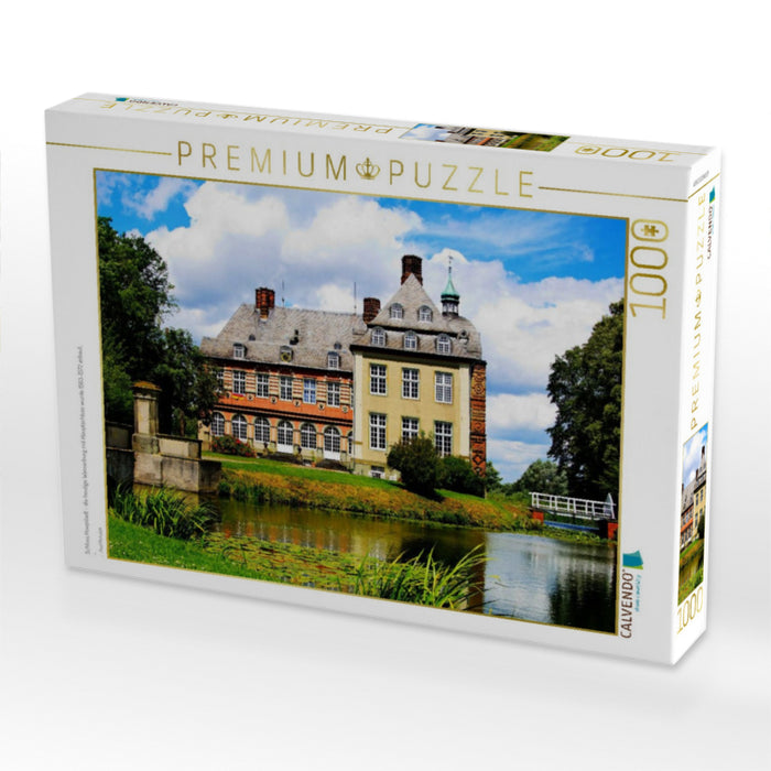 Schloss Hovestadt - die heutige Wasserburg mit Hauptschloss wurde 1563-1572 erbaut. - CALVENDO Foto-Puzzle'