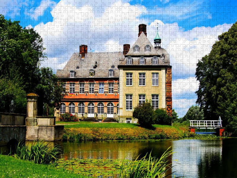 Schloss Hovestadt - die heutige Wasserburg mit Hauptschloss wurde 1563-1572 erbaut. - CALVENDO Foto-Puzzle'