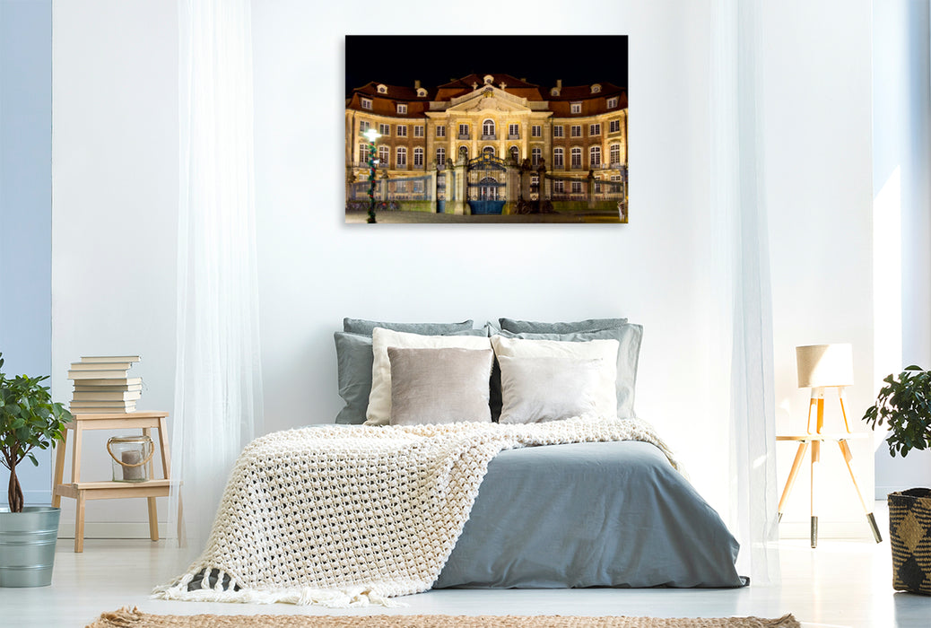 Premium Textil-Leinwand Premium Textil-Leinwand 120 cm x 80 cm quer Der Erbdrostenhof wurde 1753 bis 1757 erbaut. Er ist Teil der Barockinsel an der Salzstraße