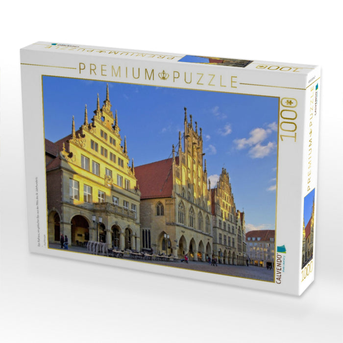 Das Rathaus, ein gotischer Bau aus der Mitte des 14. Jahrhunderts - CALVENDO Foto-Puzzle'