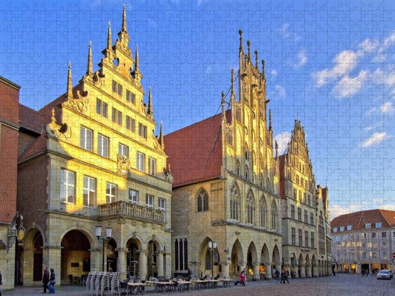 Das Rathaus, ein gotischer Bau aus der Mitte des 14. Jahrhunderts - CALVENDO Foto-Puzzle'