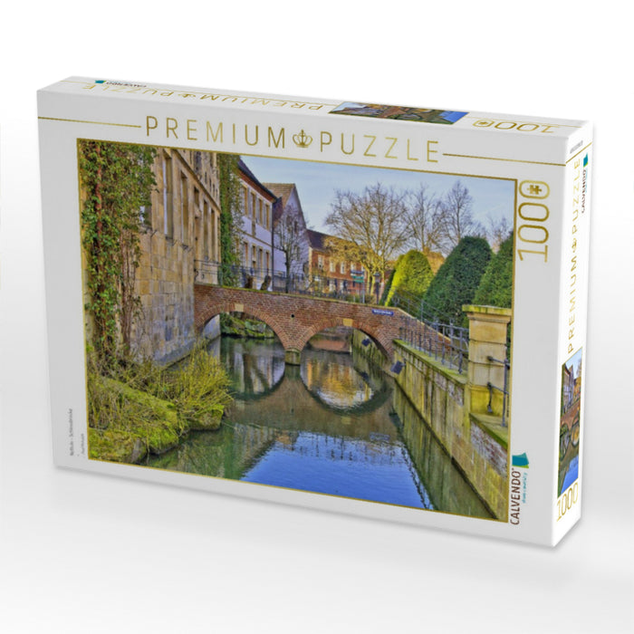 Nottuln - Schlossbrücke - CALVENDO Foto-Puzzle'