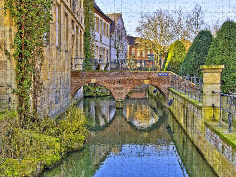 Nottuln - Schlossbrücke - CALVENDO Foto-Puzzle'