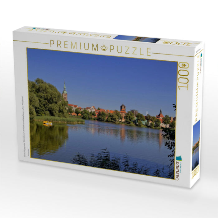 Stralsund, gegründet 1234. Historische Architektur und Giebelhäuser auf der Altstadtinsel - CALVENDO Foto-Puzzle'
