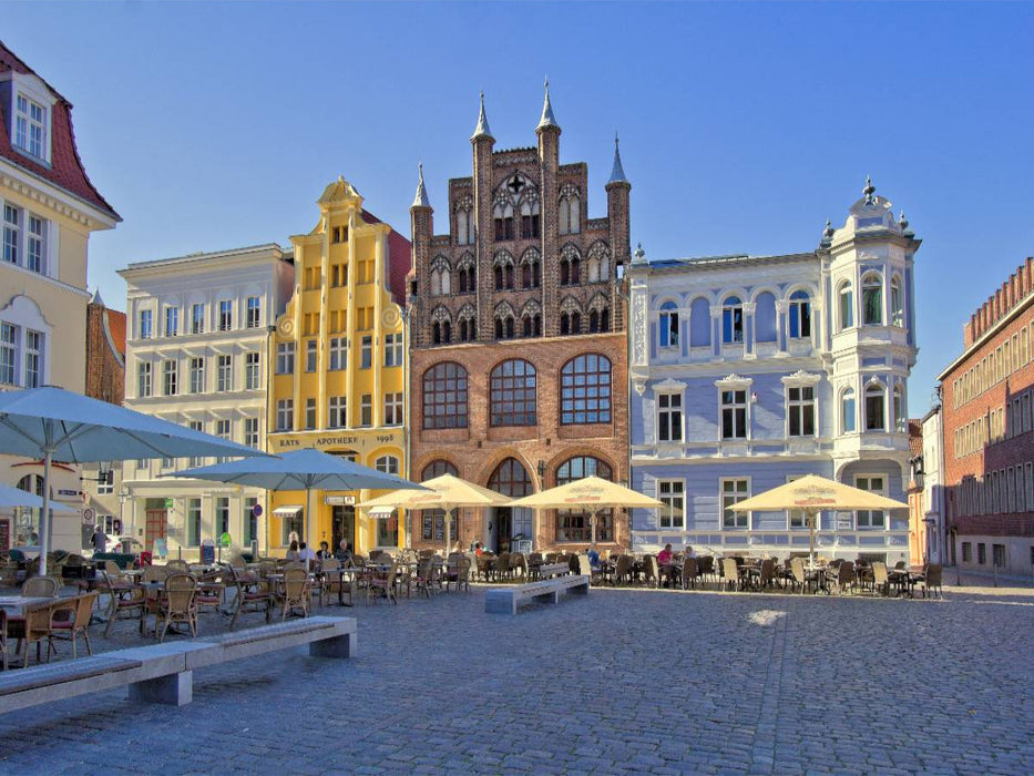 Der Alte Markt, Mittelpunkt in Stralsund - CALVENDO Foto-Puzzle'