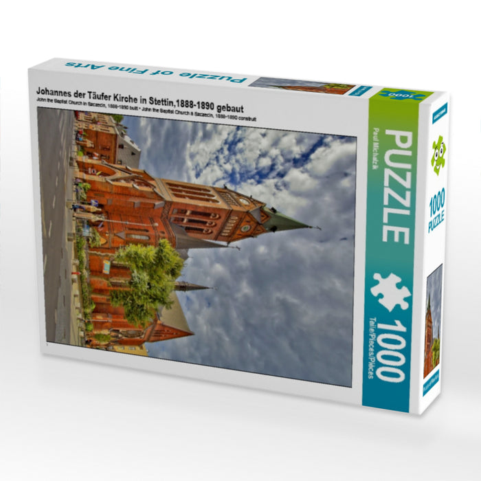 Johannes der Täufer Kirche in Stettin,1888-1890 gebaut 1000 Teile Puzzle hoch - CALVENDO Foto-Puzzle'