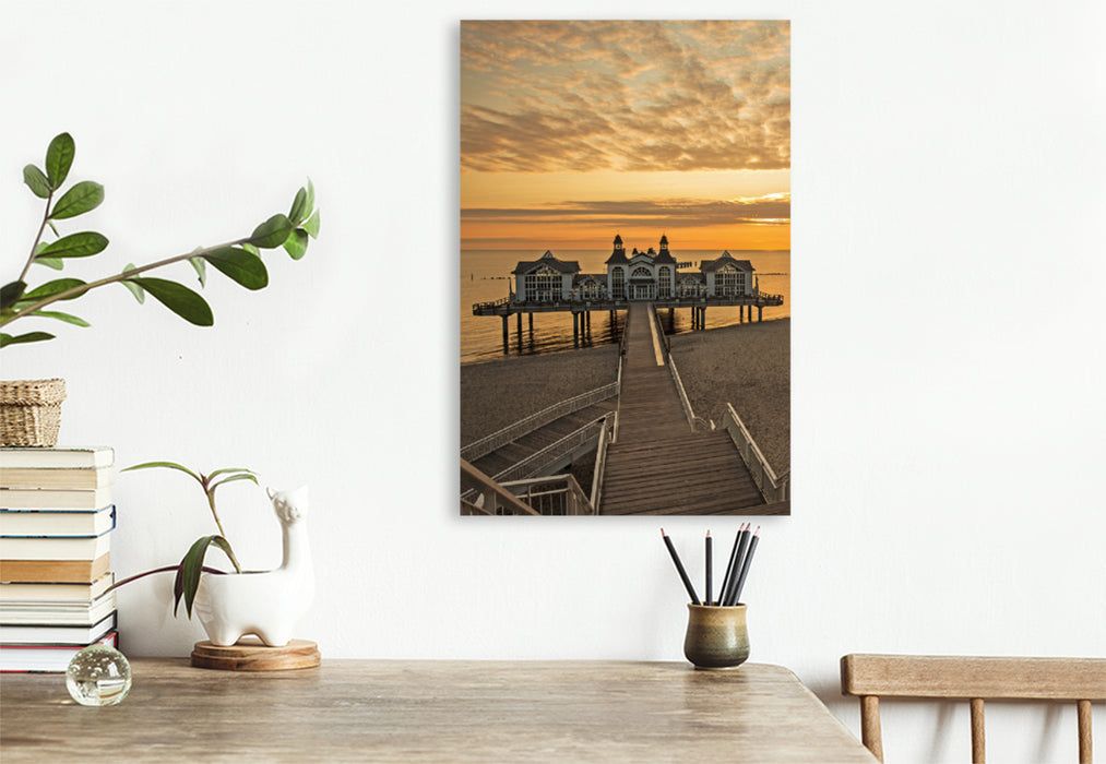 Premium textile canvas Premium textile canvas 80 cm x 120 cm high Rügen - holiday paradise on the Baltic Sea 