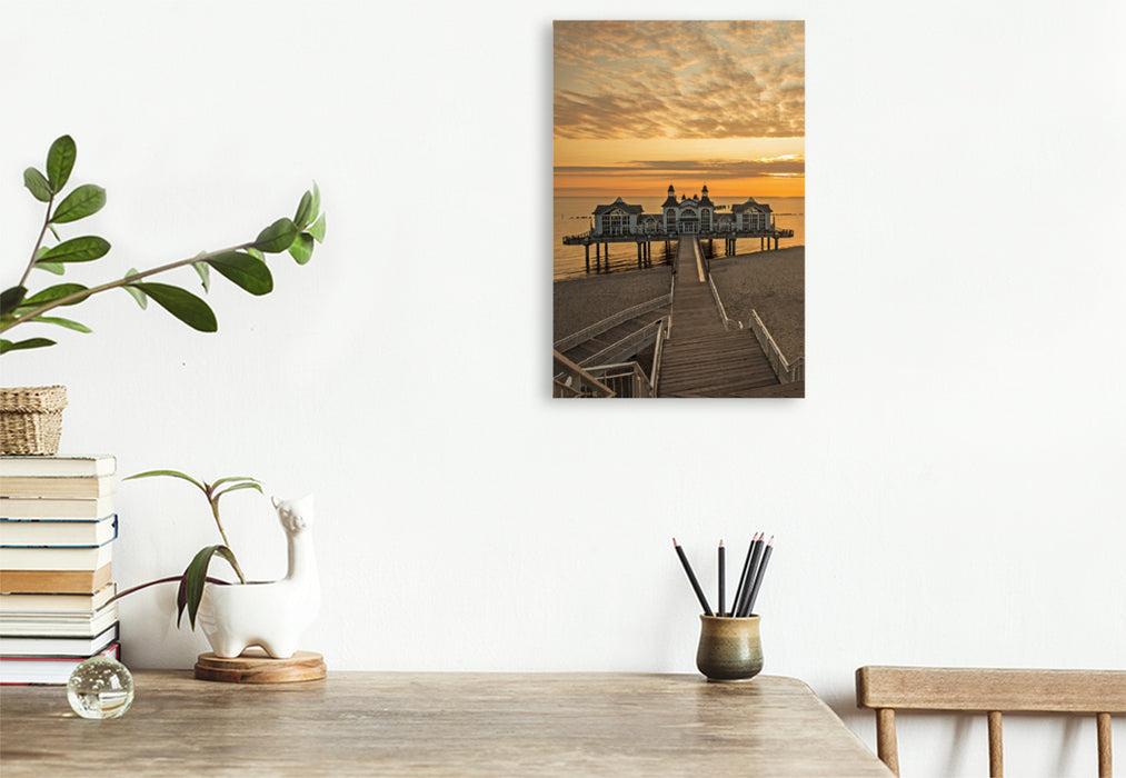 Premium textile canvas Premium textile canvas 80 cm x 120 cm high Rügen - holiday paradise on the Baltic Sea 