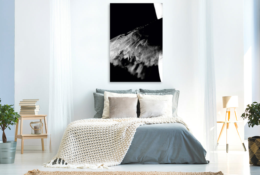 Premium Textil-Leinwand Premium Textil-Leinwand 80 cm x 120 cm  hoch Ein Motiv aus dem Kalender Ballett Schwarzweiss-Bilder
