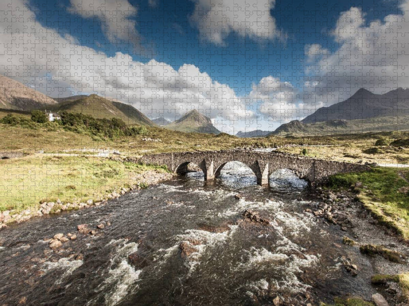 Brücke von Sligachan Carbost Isle of Skye - CALVENDO Foto-Puzzle'