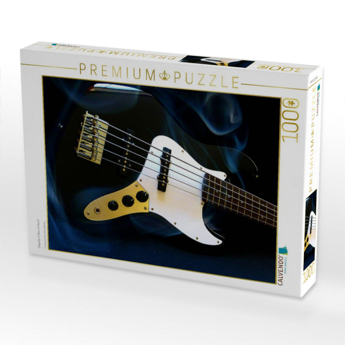 Eleganter E-Bass im Rauch - CALVENDO Foto-Puzzle'