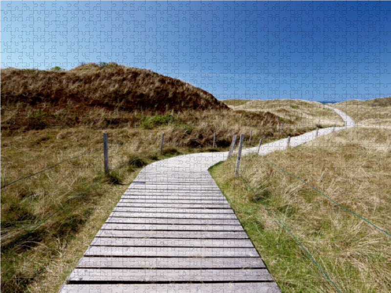 Weg zum Meer / Spiekeroog 1000 Teile Puzzle quer - CALVENDO Foto-Puzzle'