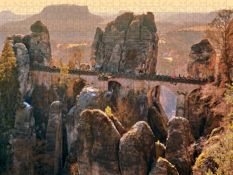 Bastei, Sächsische Schweiz - CALVENDO Foto-Puzzle'