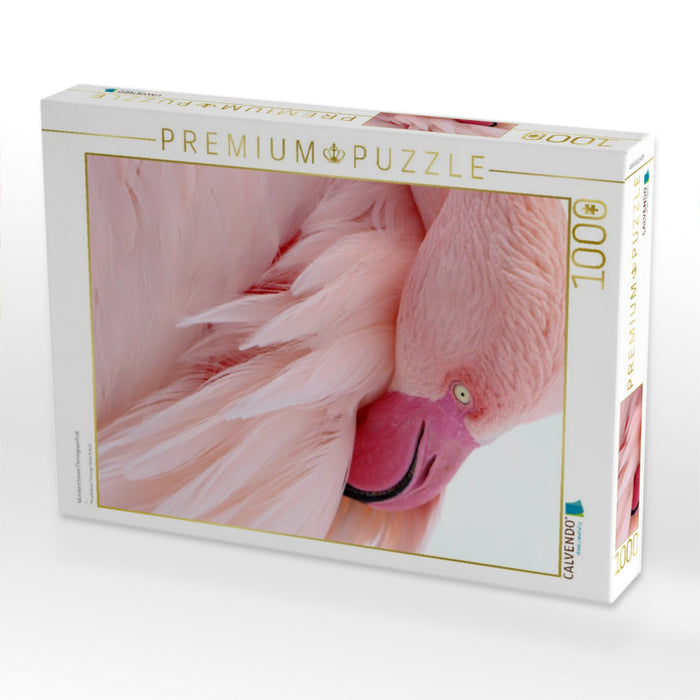 Wunderschönes Flamingoportrait - CALVENDO Foto-Puzzle'