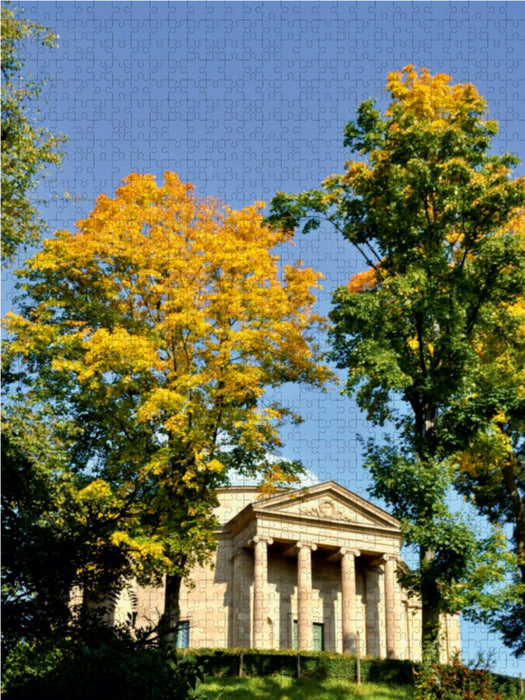 Stuttgart, Grabkapelle auf dem Württemberg 1000 Teile Puzzle hoch - CALVENDO Foto-Puzzle'