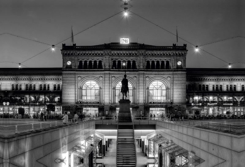 Premium Textil-Leinwand Hauptbahnhof