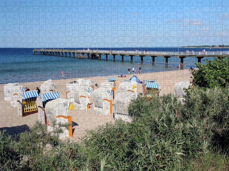 An der Seebrücke - CALVENDO Foto-Puzzle'