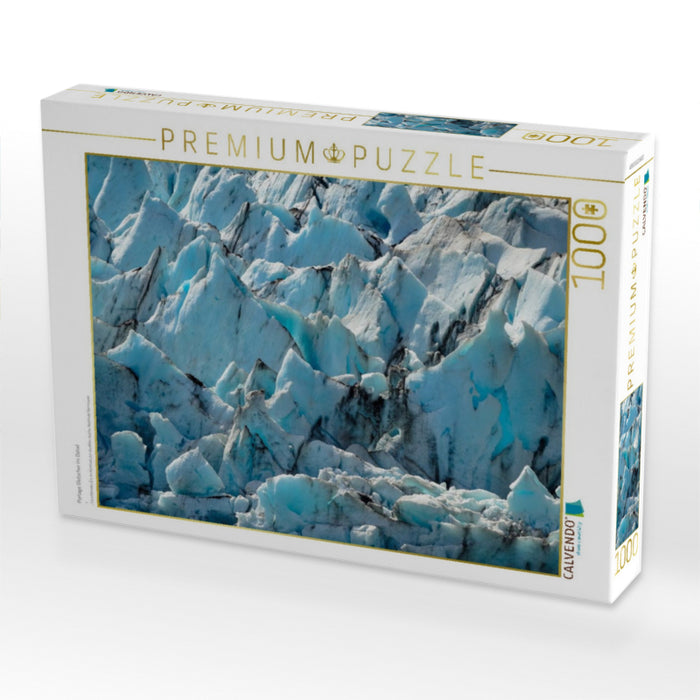 Portage Gletscher im Detail - CALVENDO Foto-Puzzle'