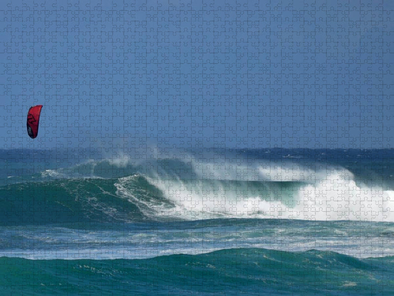 Kitesurfer, North Shore Oahu, Hawaii - CALVENDO Foto-Puzzle'