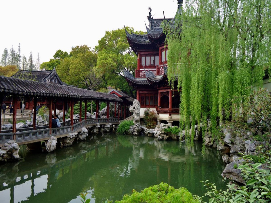 Old Shanghai Tea House im Yu-Yuan-Garten - CALVENDO Foto-Puzzle'