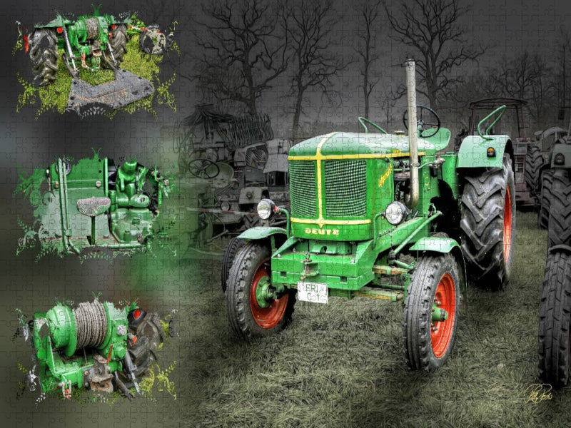 Oldtimer Traktor Deutz - CALVENDO Foto-Puzzle'