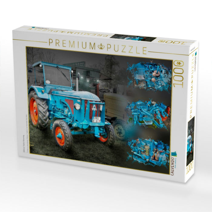Oldtimer Traktor Hanomag - CALVENDO Foto-Puzzle'