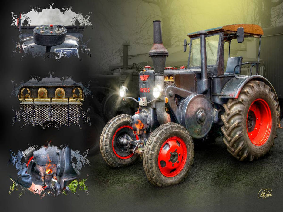 Oldtimer Traktor Ursus - CALVENDO Foto-Puzzle'