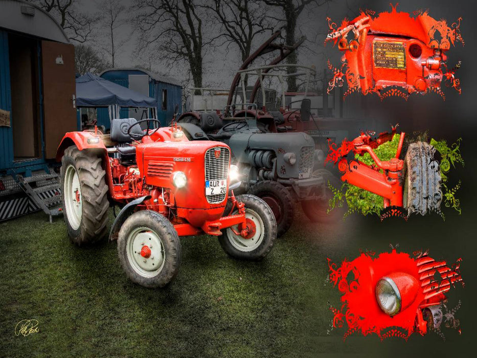 Oldtimer Traktor Güldner - CALVENDO Foto-Puzzle'