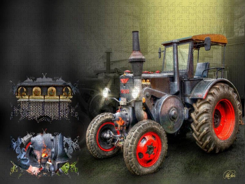 Oldtimer Traktor Ursus - CALVENDO Foto-Puzzle'