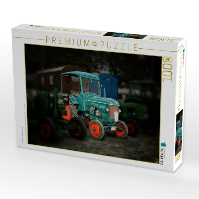 Oldtimer Traktor Hanomag - CALVENDO Foto-Puzzle'