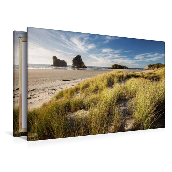 Premium Textil-Leinwand Wharariki Beach - Südinsel