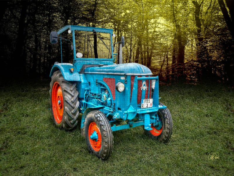 Oldtimer Traktor Hanomag - CALVENDO Foto-Puzzle'